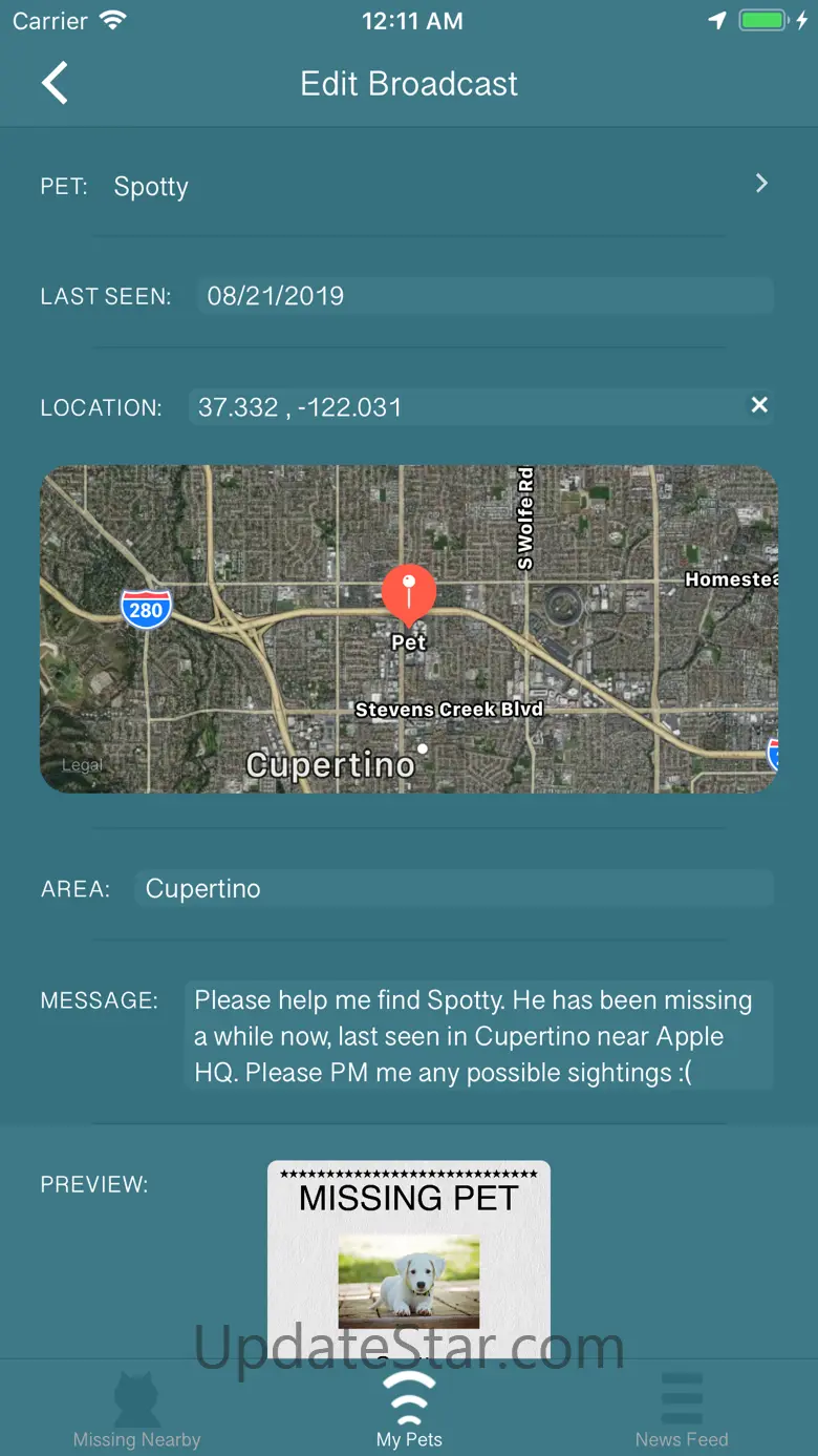 Missing Pet Finder 1.135