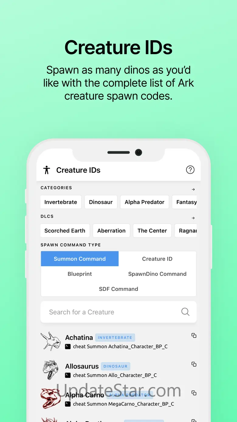 Ark IDs - Admin Commands & IDs 1.0.91