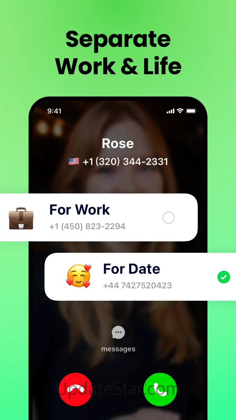 Second Phone Number - JusTalk 2.4.4