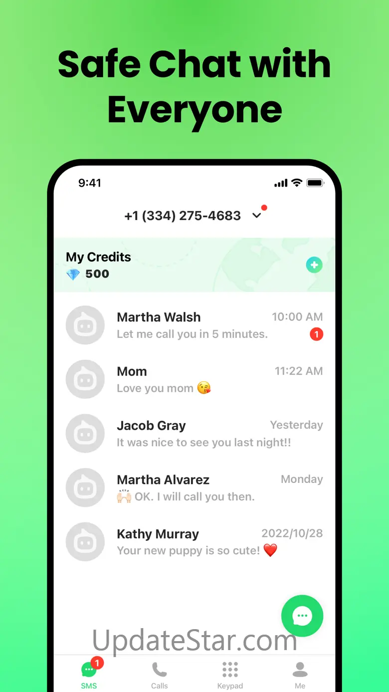 Second Phone Number - JusTalk 2.4.4