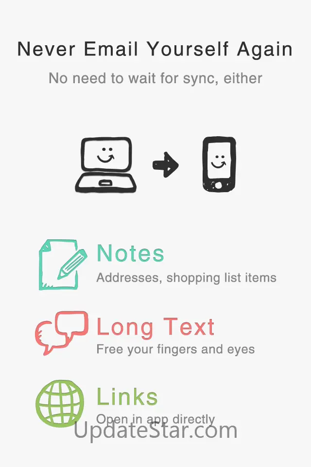 QPush - Push Text and Links from PC, Quick & Easy 1.2
