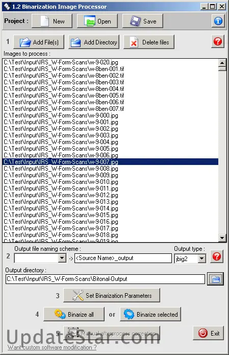 Binarization Image Processor 1.274