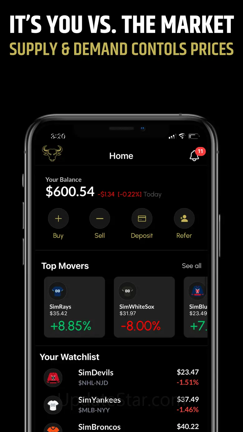 SimBull: Sports Stock Market 1.0.8