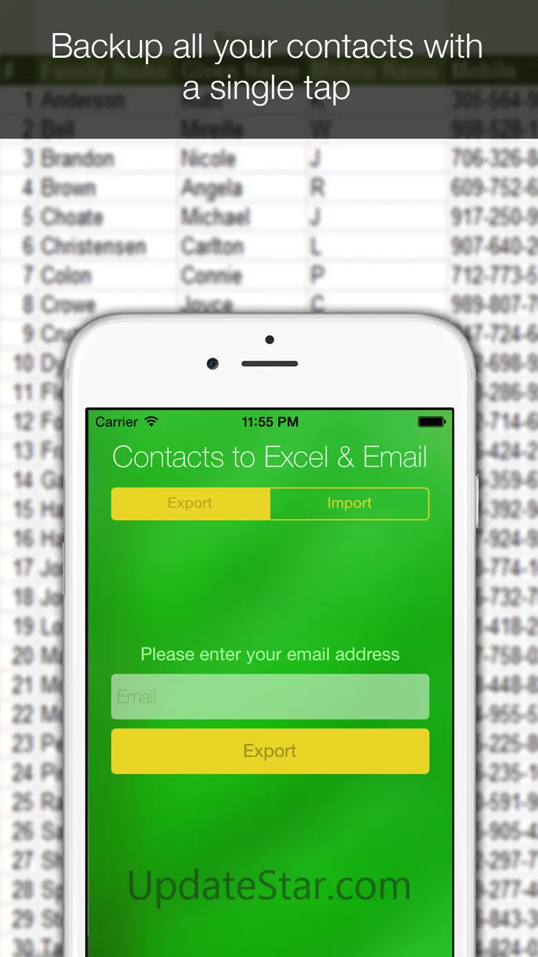 Contacts Backup for Excel 1.2