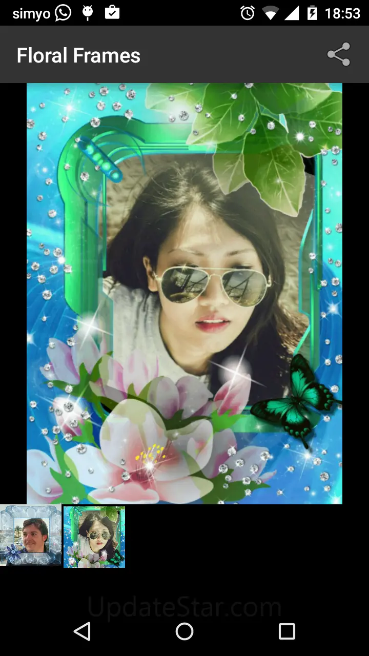 Floral photo Frames 16.1