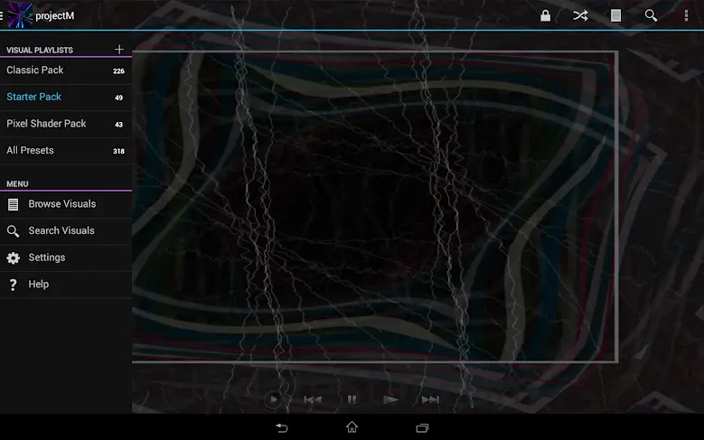 projectM Music Visualizer 1.0.0.1
