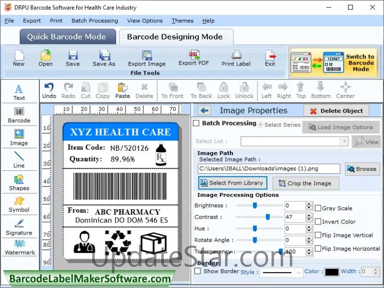 Barcode Labels Maker healthcare Industry 6.6.3