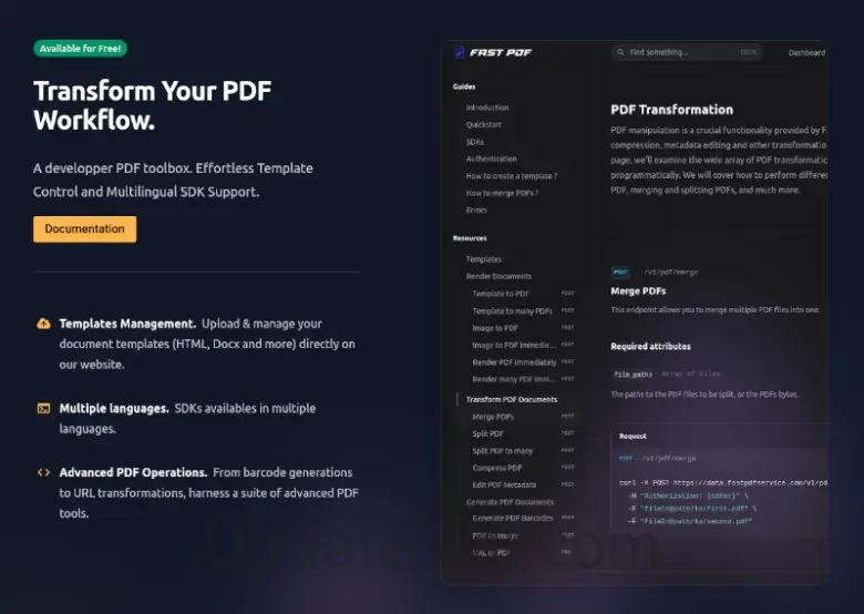 FastPDF Service API 1.0.4