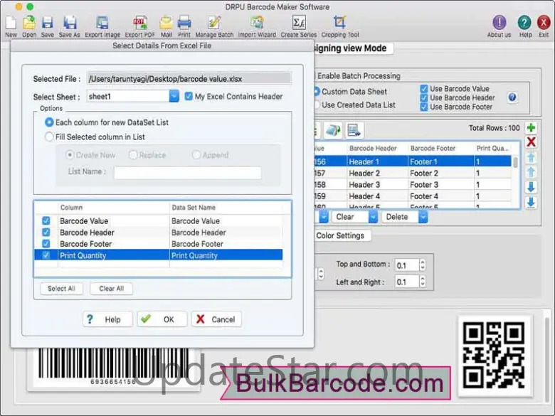 Linear and 2D Barcode Software 5.2.4