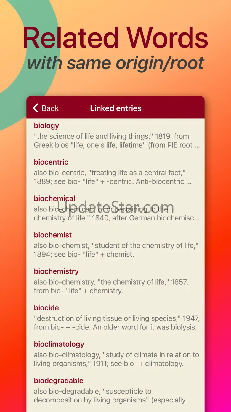 Etymonline English Dictionary 2.9.398