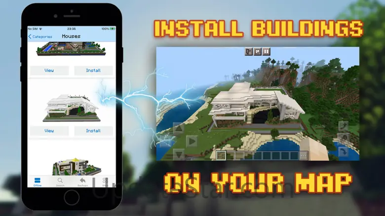 Building Mod for Minecraft Map 1.2.5