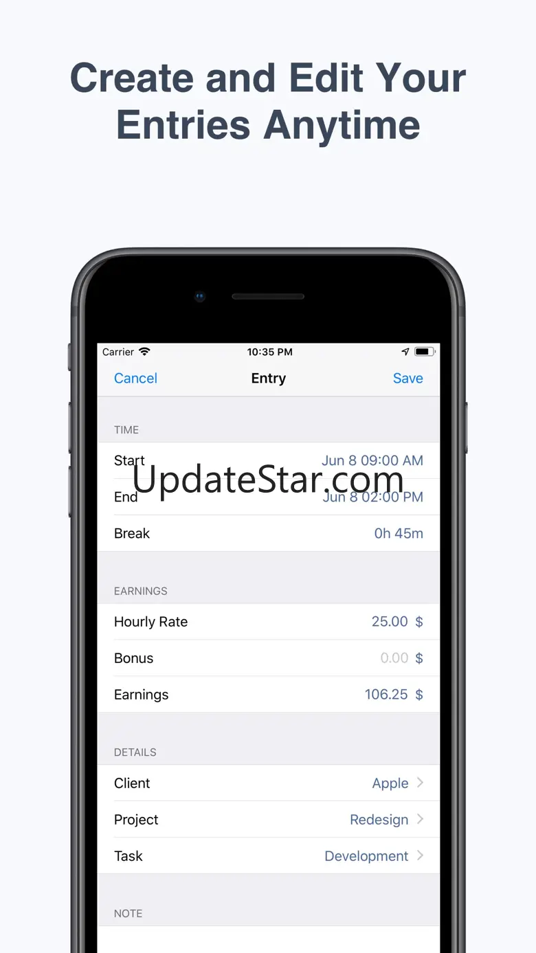 atWork · Work Hours Tracker 2.26