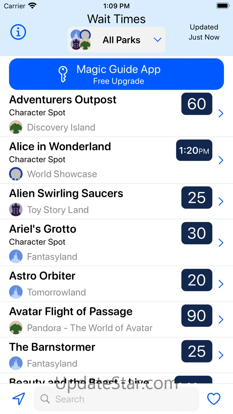 Wait Times for Disney World 6.0.5