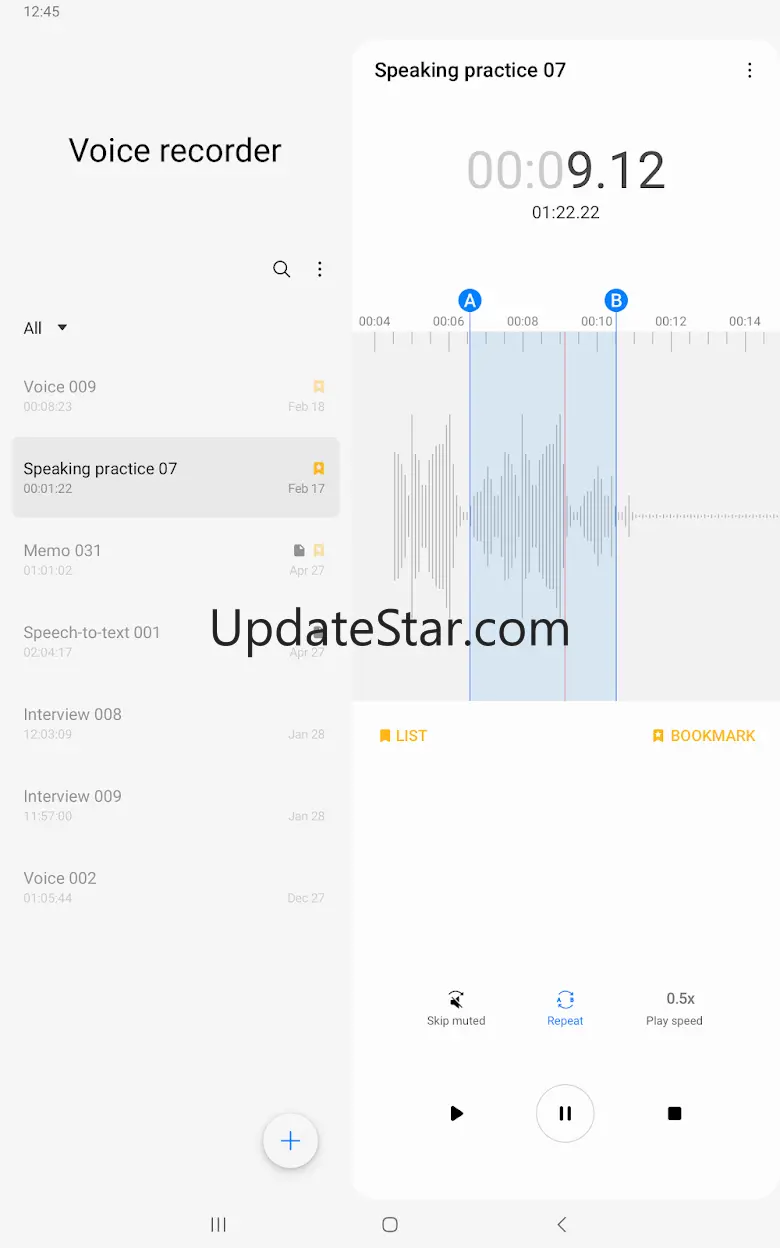 Samsung Voice Recorder 21.4.10.19