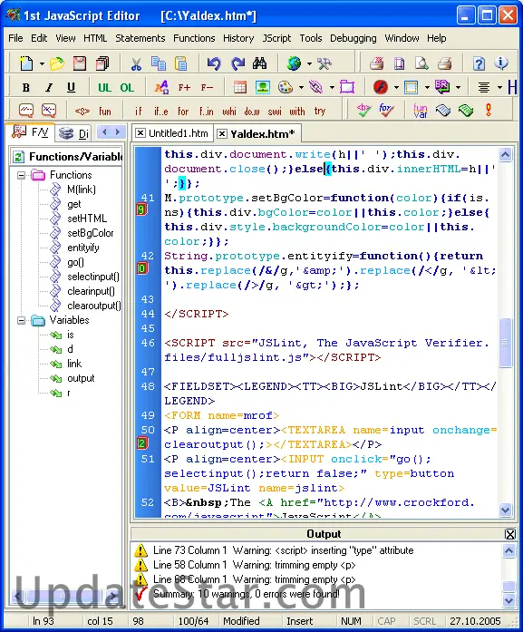 1st JavaScript Editor Lite 3.8