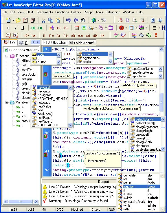 1st JavaScript Editor Pro 3.8