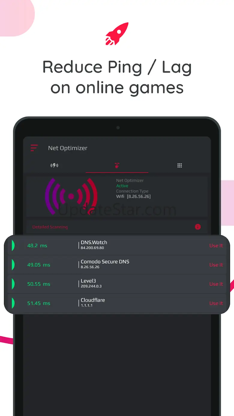 Net Optimizer: Optimize Ping 1386-1r