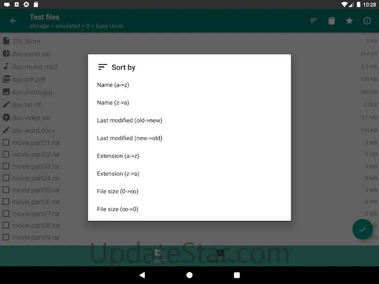 Easy Unrar, Unzip & Zip 4.3
