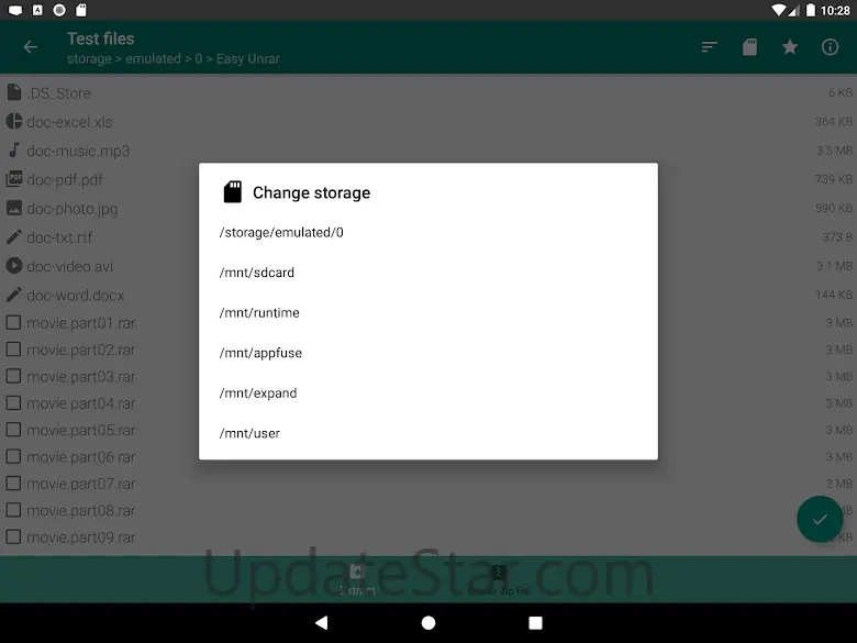 Easy Unrar, Unzip & Zip 4.3