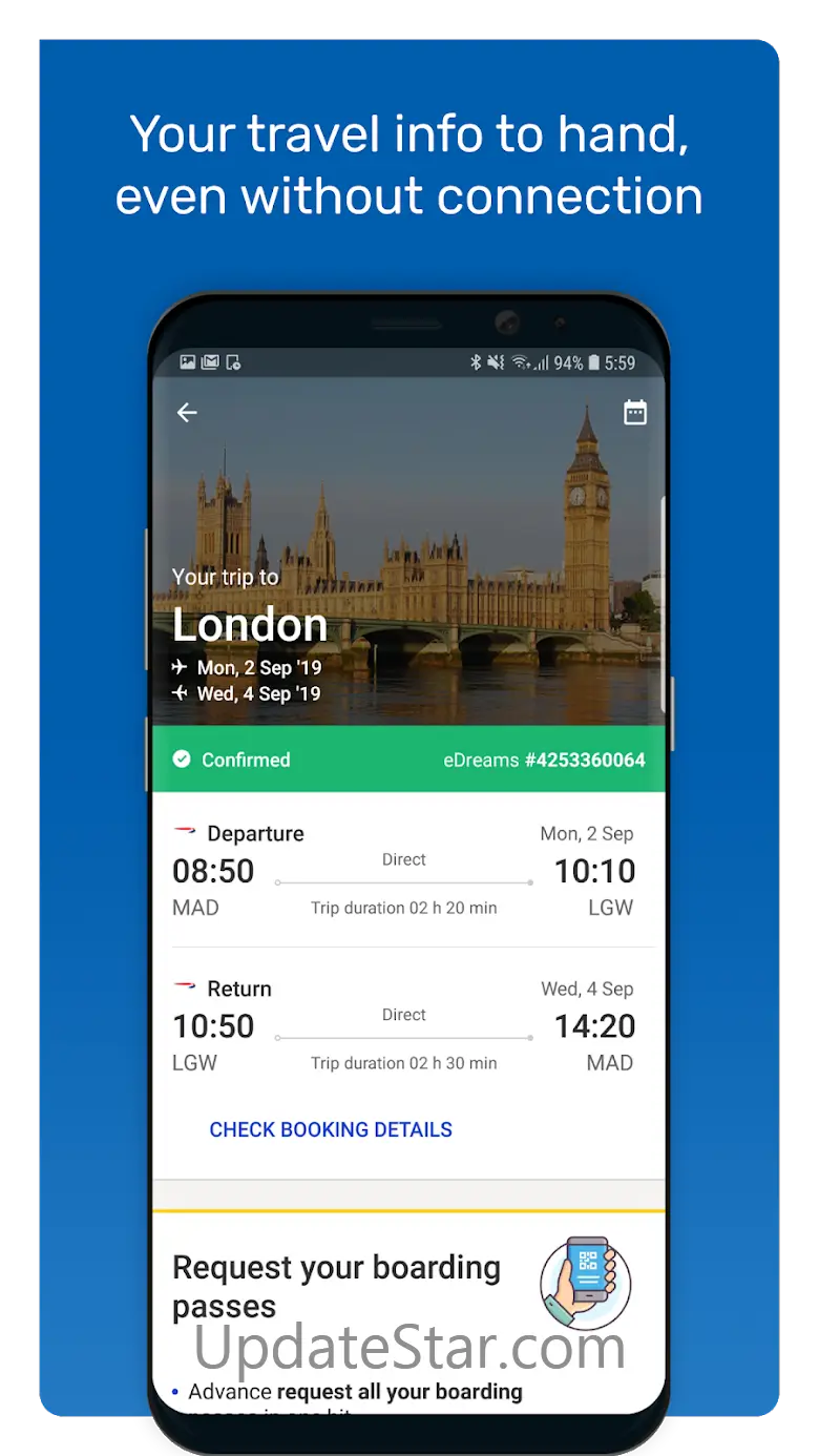 eDreams: Book cheap flights 4.378