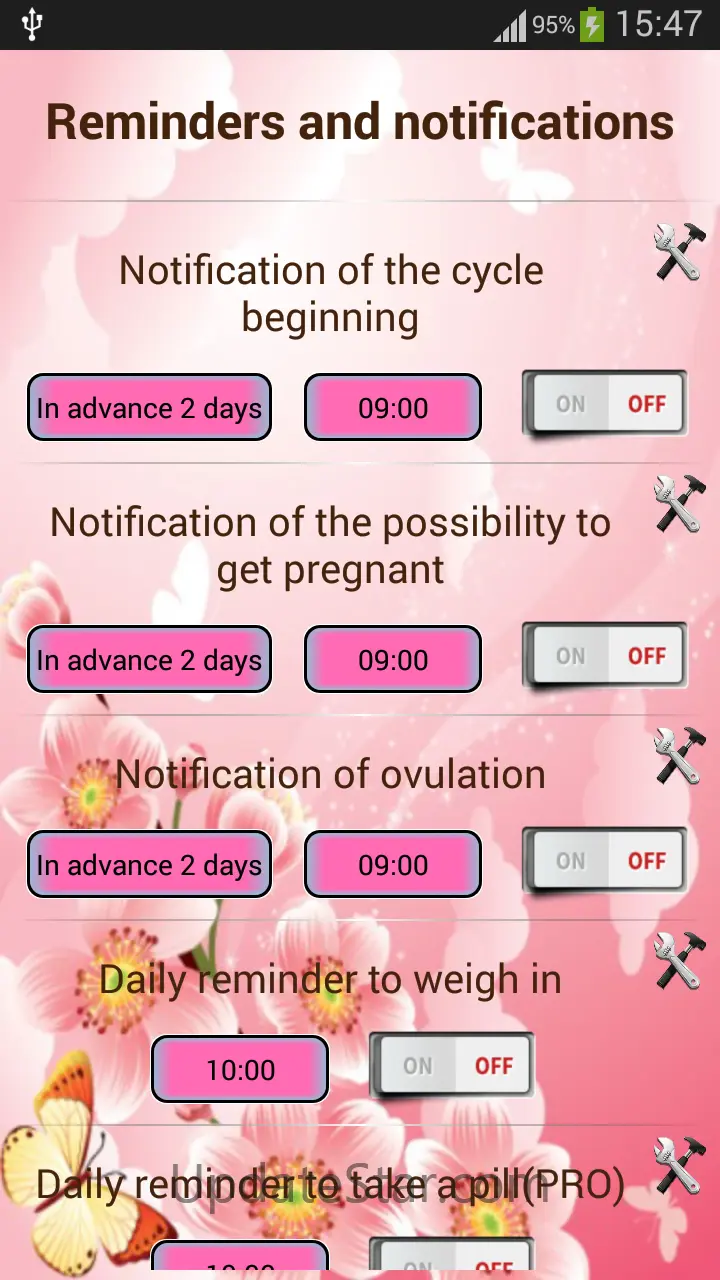 Woman diary (calendar) 3.2.3
