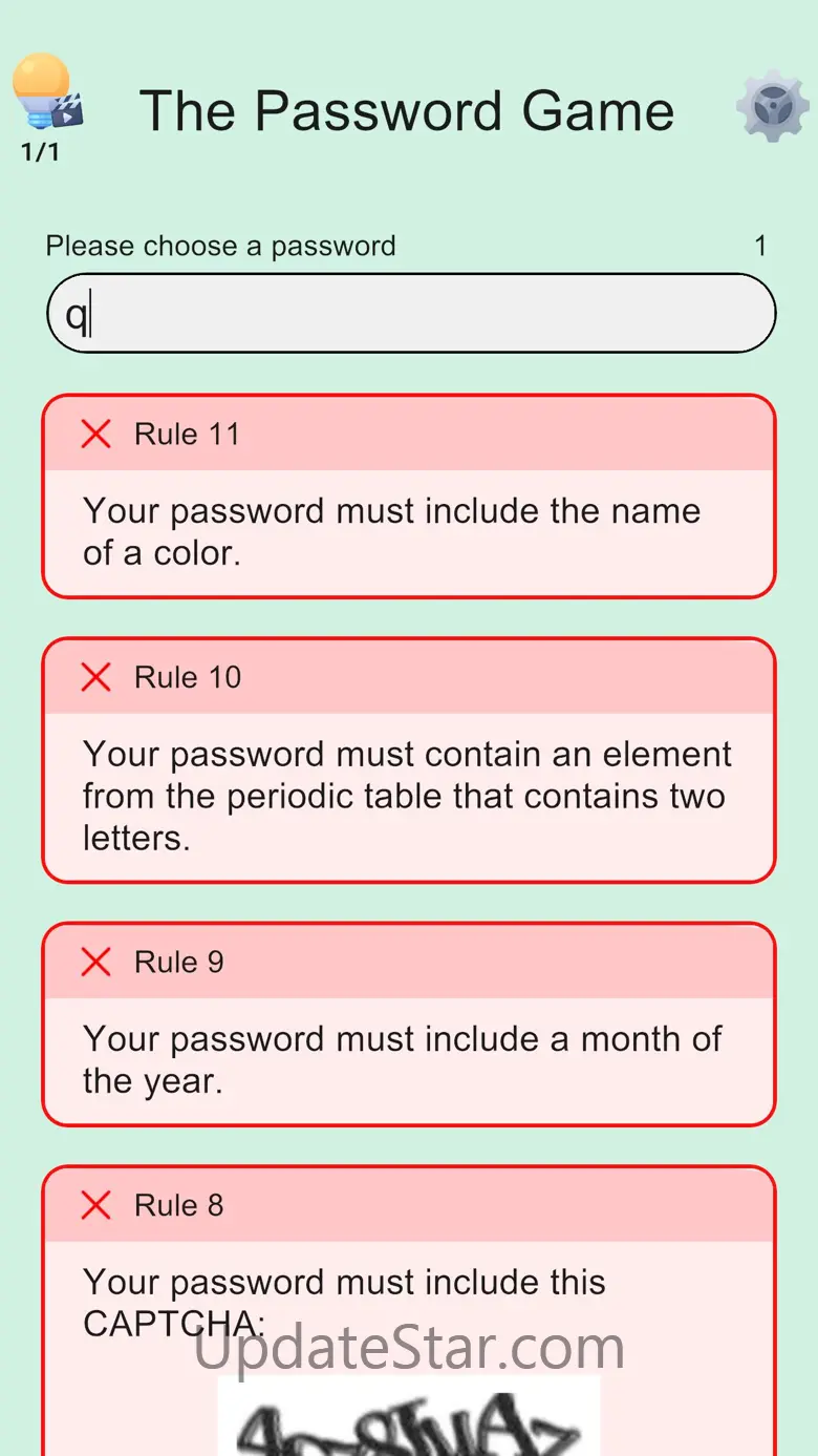 Password Game: IQ Challenge 2.4
