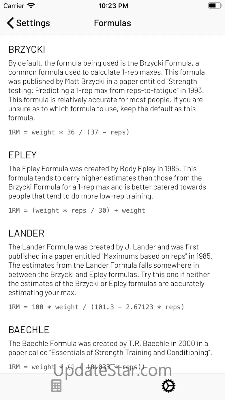 1RM Calculator - One Rep Max 4.5