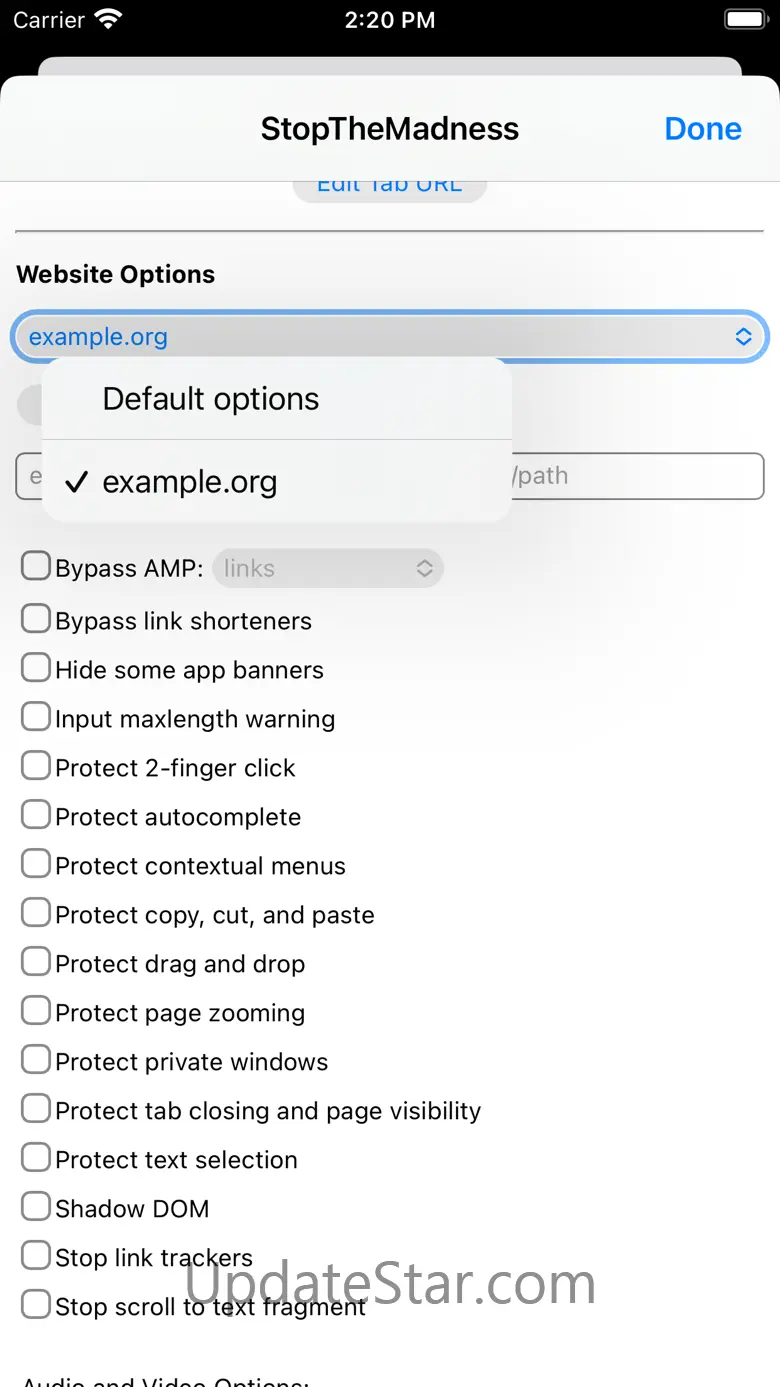 StopTheMadness Mobile 18.0