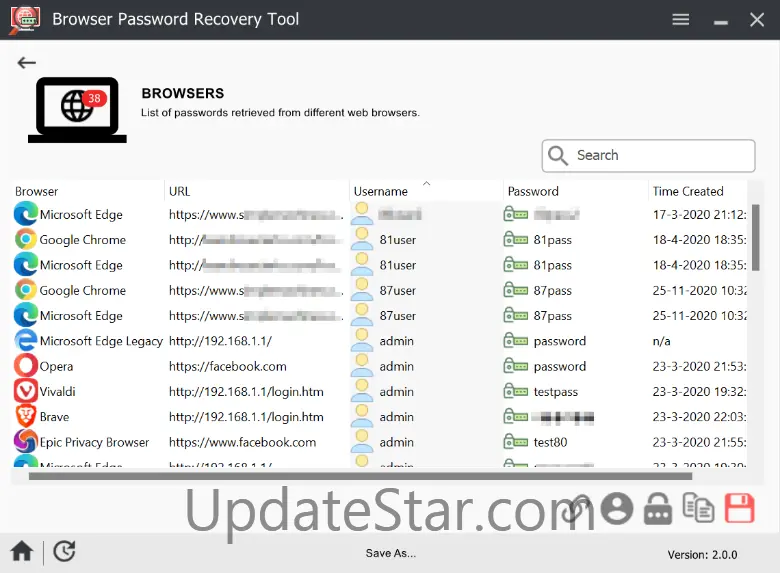 Browser Password Recovery Tool 2.0.0