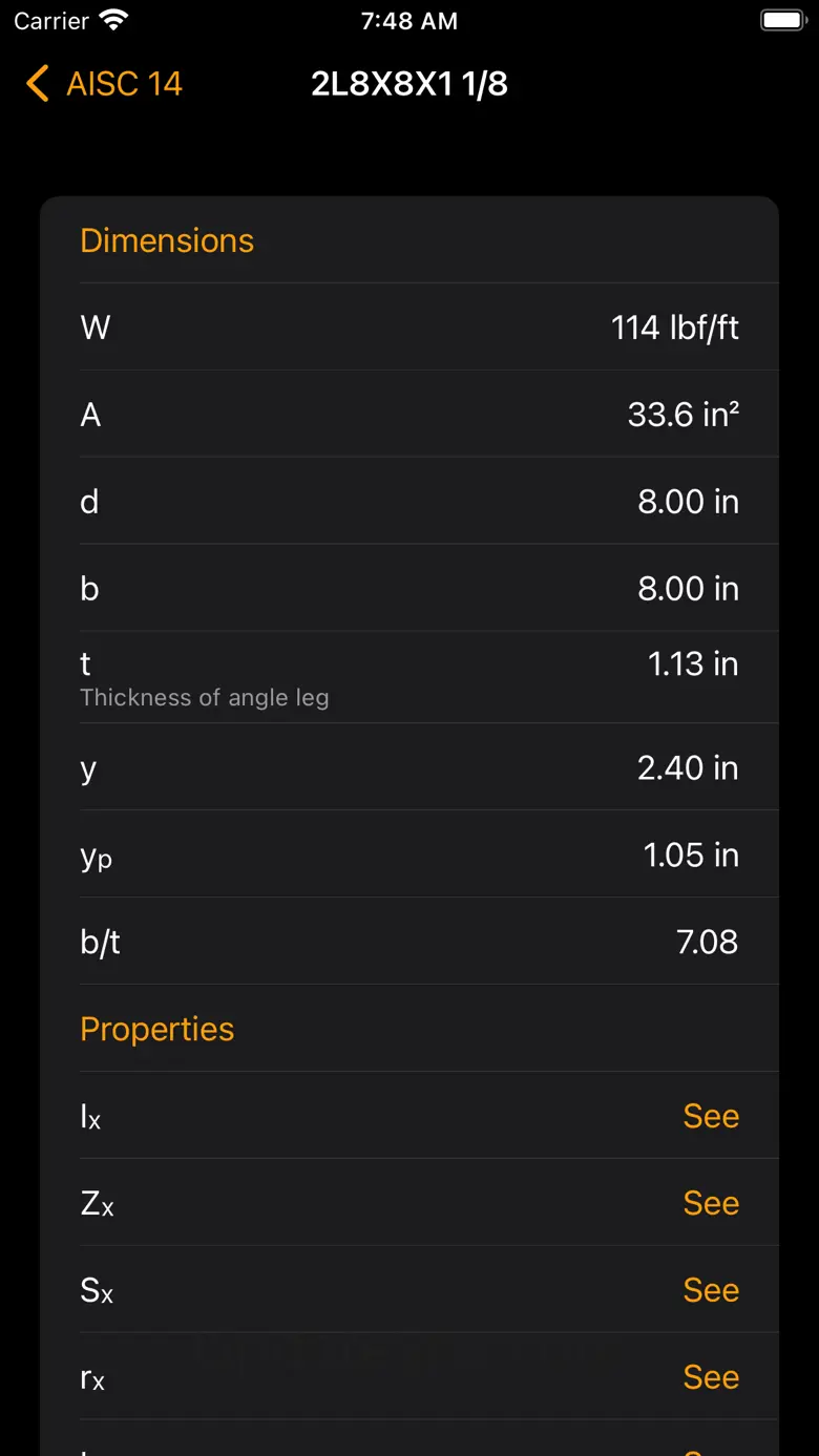 Steel Profiles Free 1.3.1