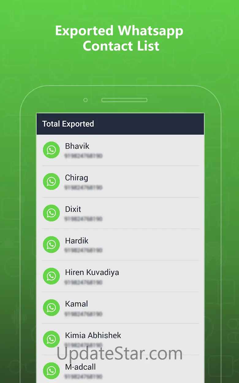 Export Contacts For WhatsApp 3.6