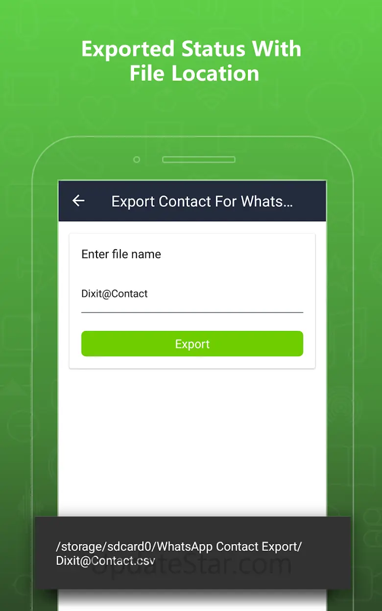 Export Contacts For WhatsApp 3.6