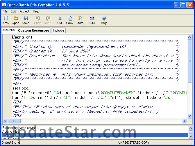 Batch File Compiler 2.0.5.5