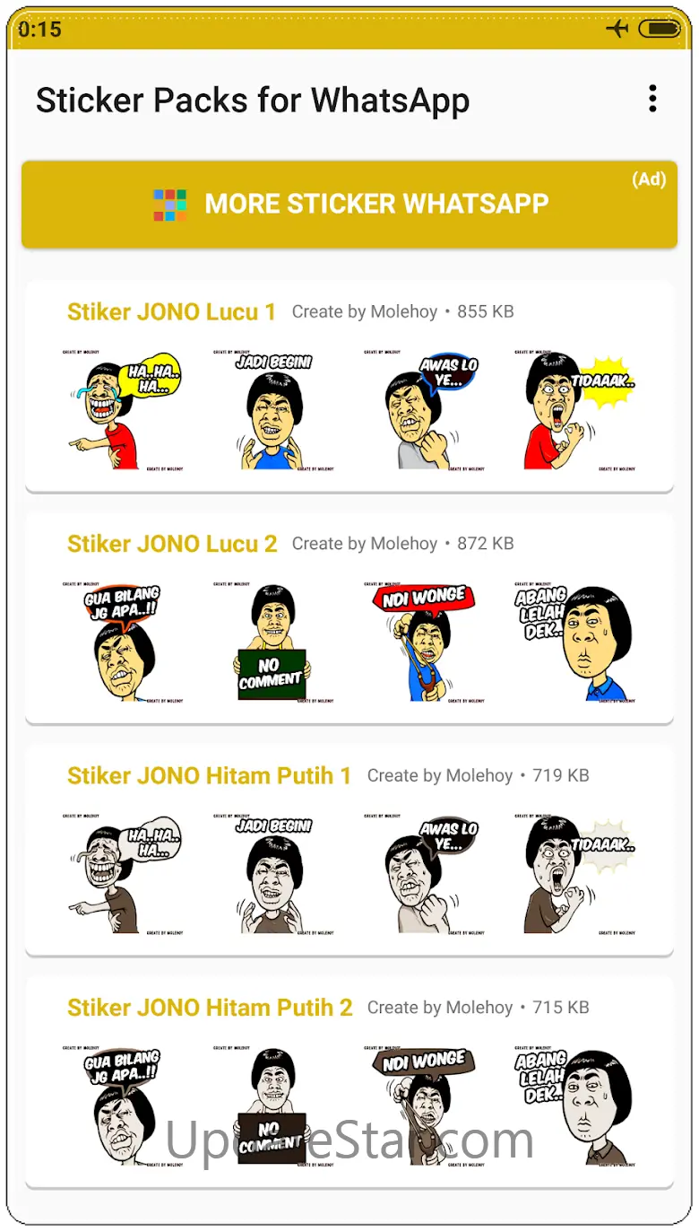 Stiker Lucu WAStickerApps 1.1.1
