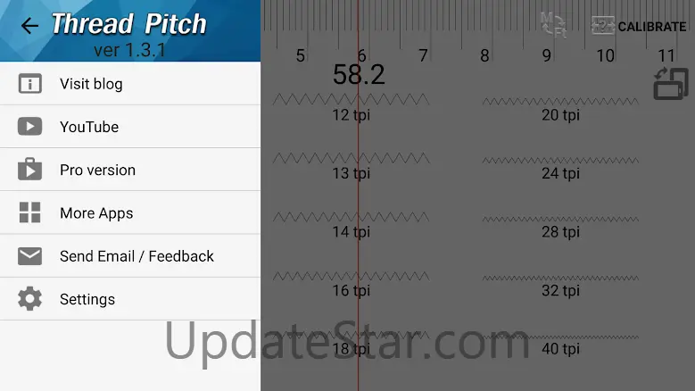 Thread pitch gauge 1.4.11a