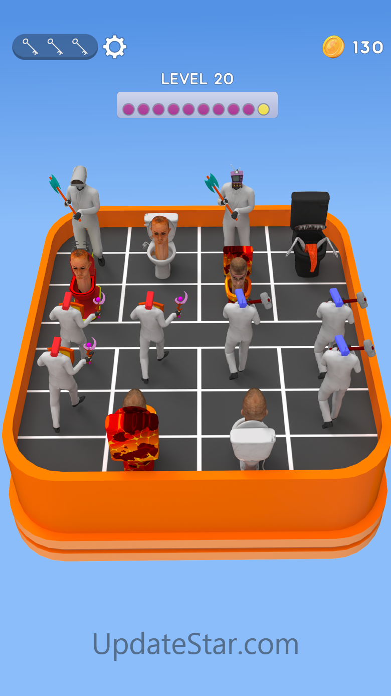 Toilet Rush Merge Battle Game 1.3