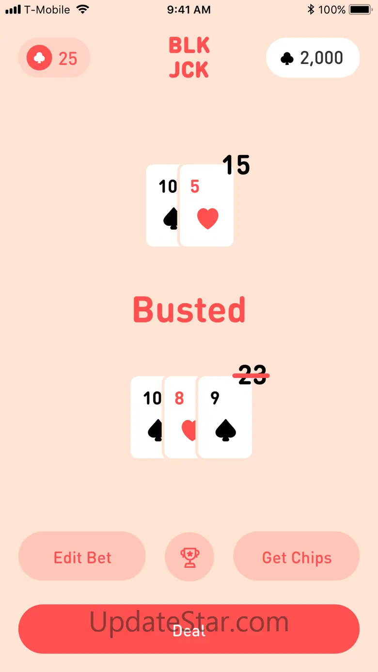 BLKJCK · Casual Blackjack 1.0.4
