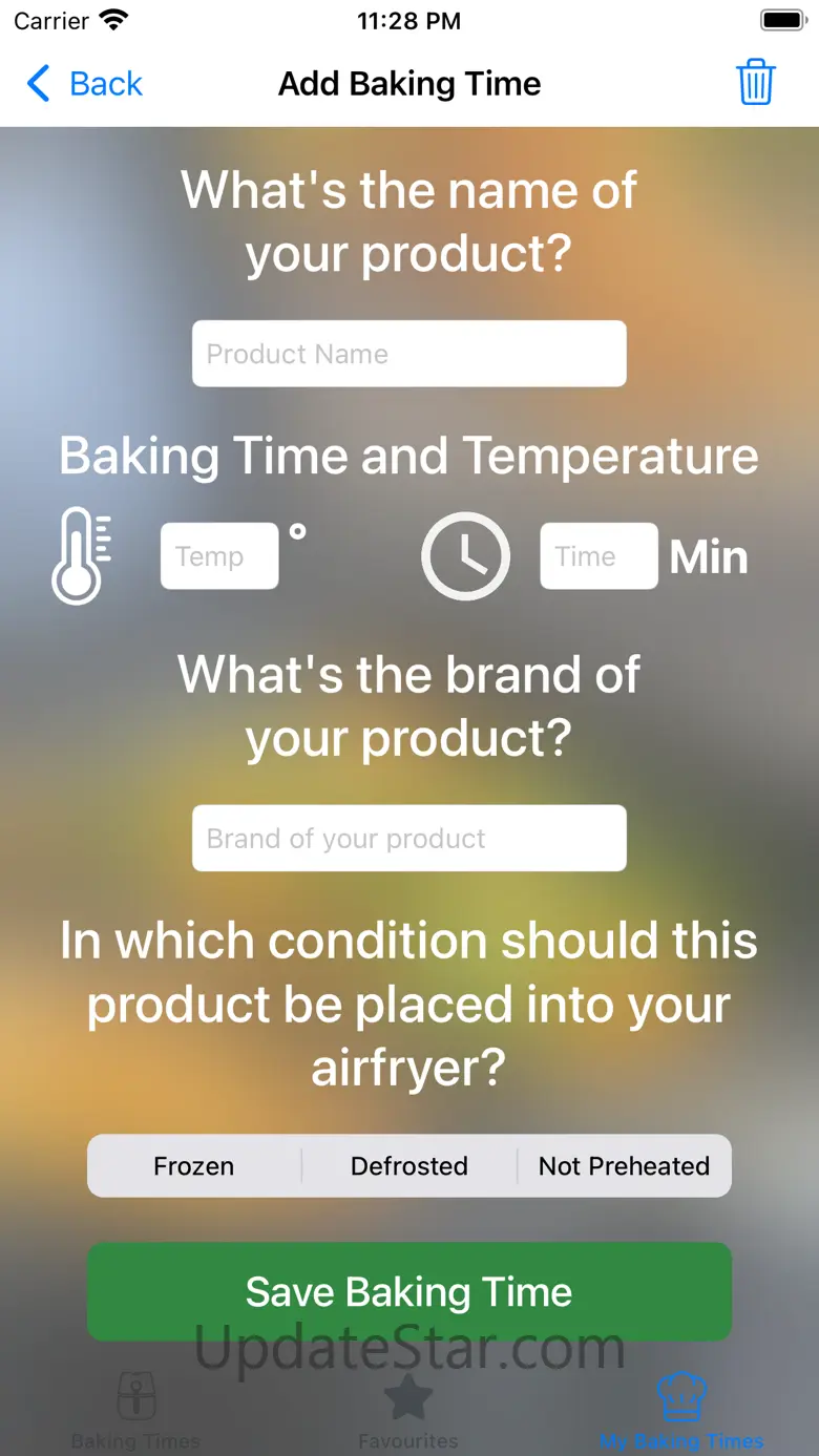 Airfryer Baking Times - 2022 1.7
