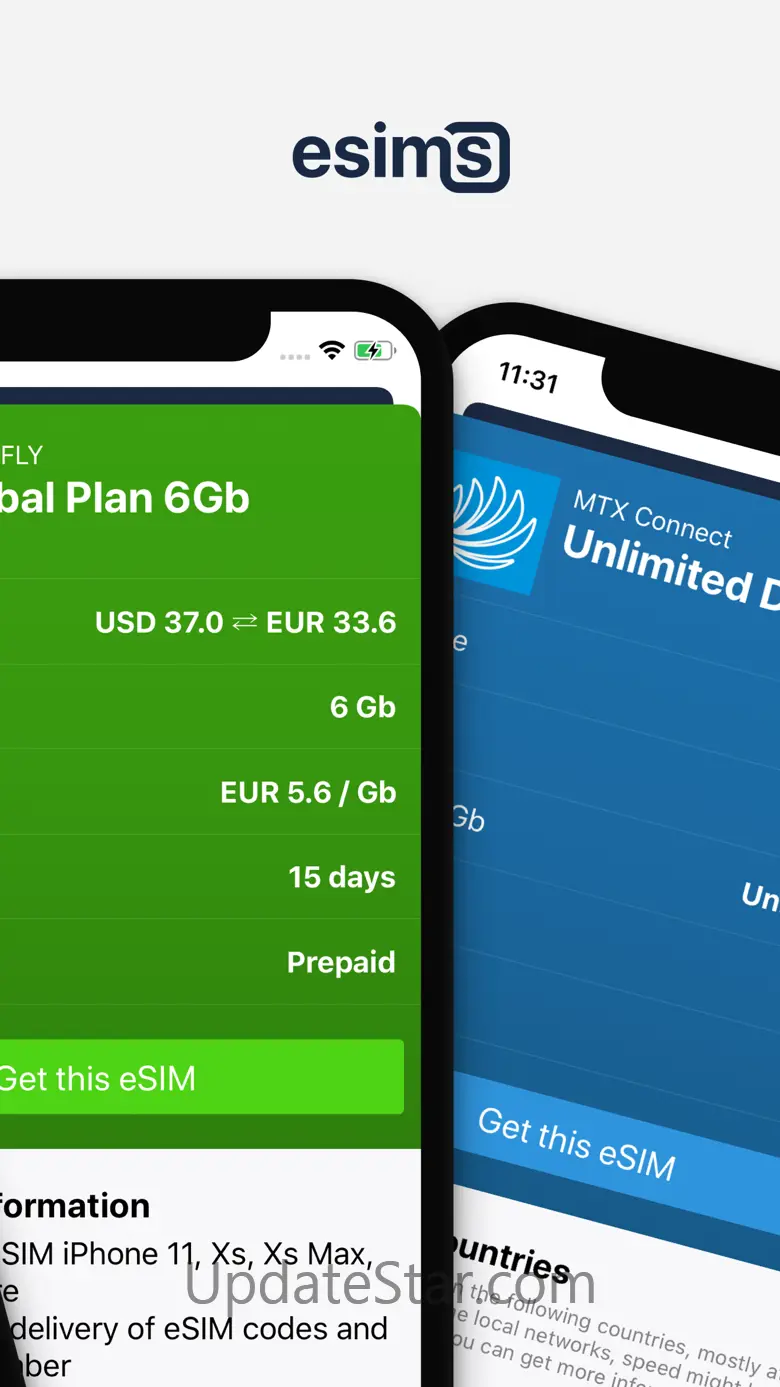 eSIMs — Compare data eSIMs 2.0