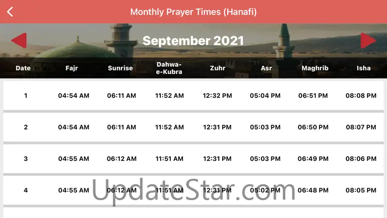 Prayer Times . 5.23