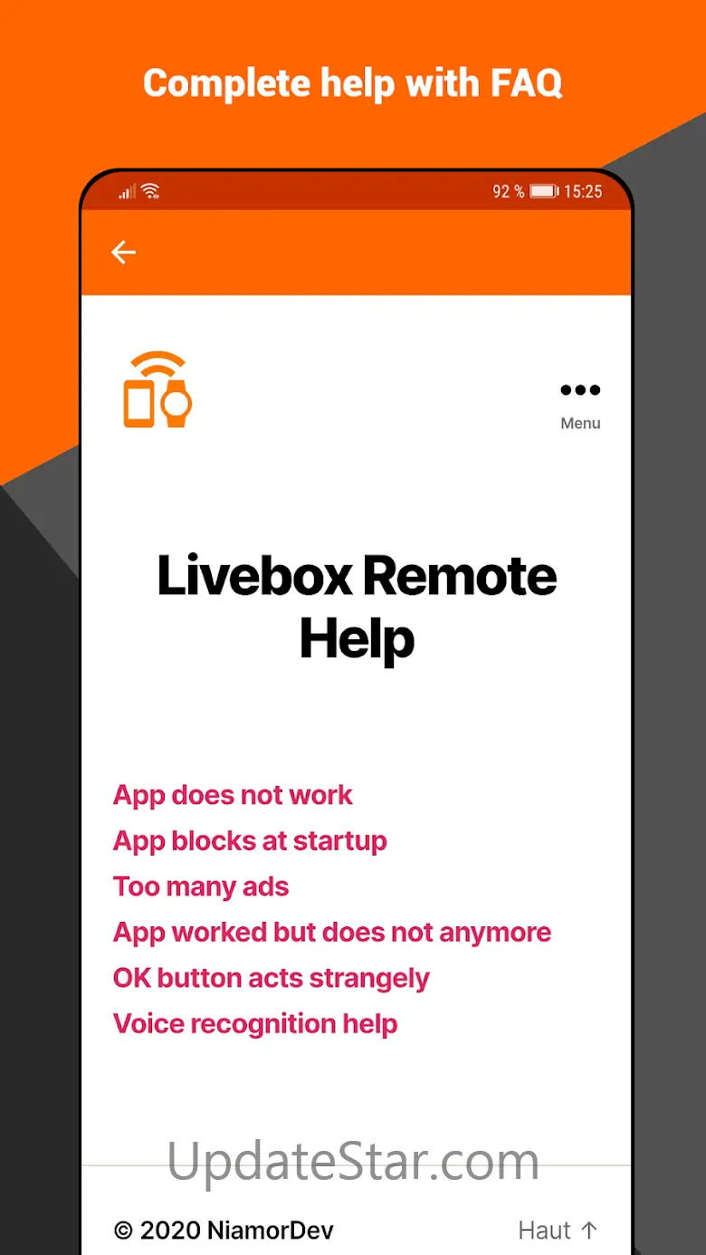 Remote compatible Livebox 3.7.7