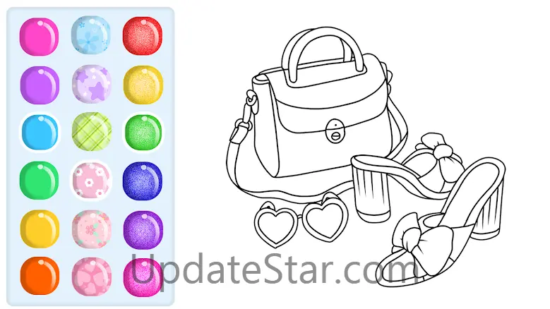 Glitter Beauty Coloring Pages 27