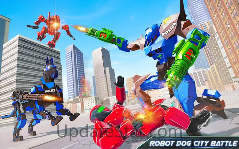 US Police Dog Robot Car Game 1.5