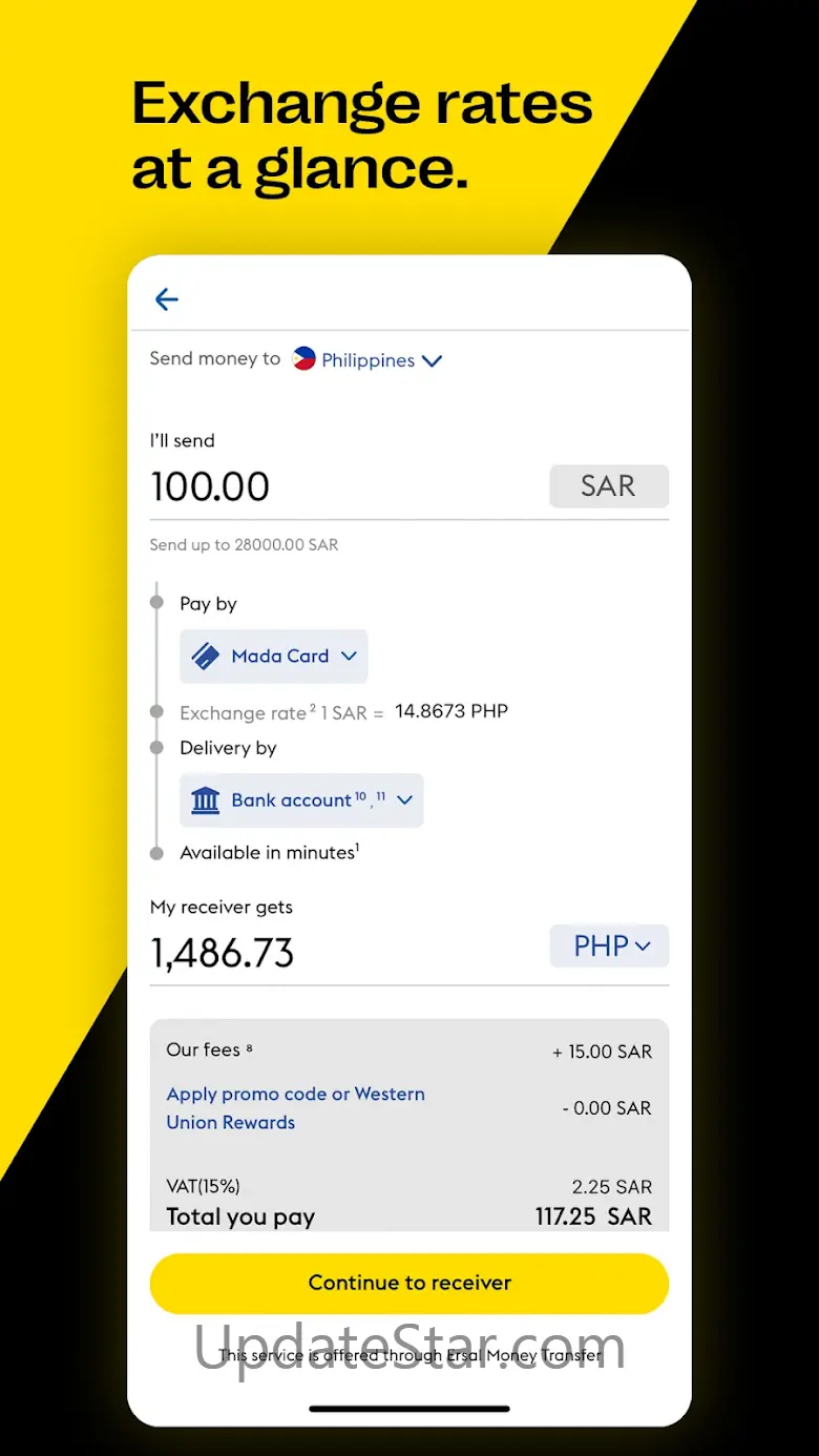 Western Union Send Money SA 3.8
