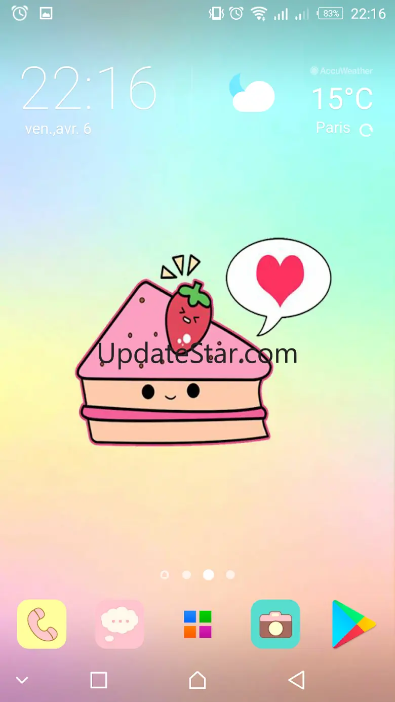 Cute Food Kawaii backgrounds 7.2