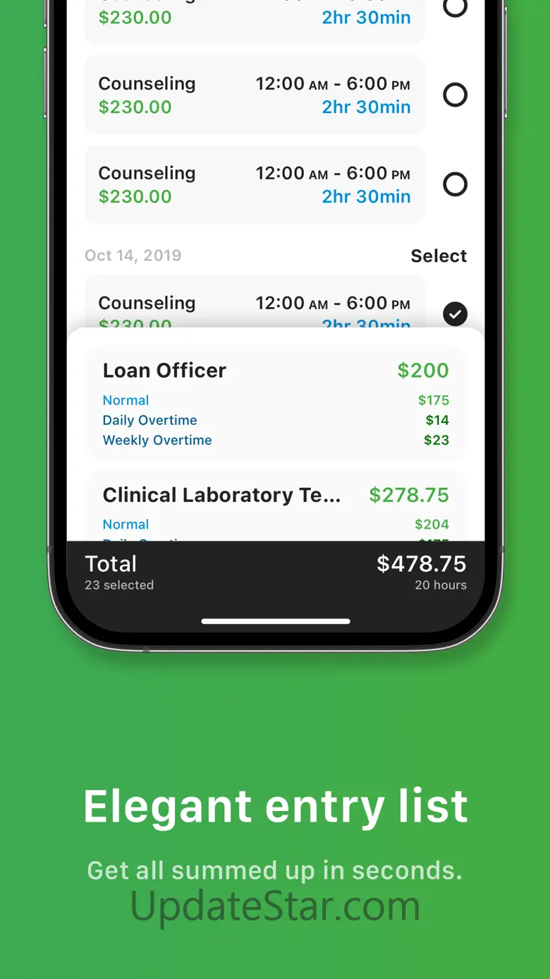 Tiny Hours Tracker, Time Clock 3.2.2