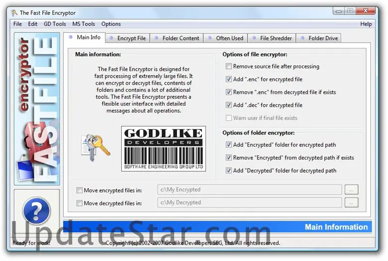 The Fast File Encryptor 13.4