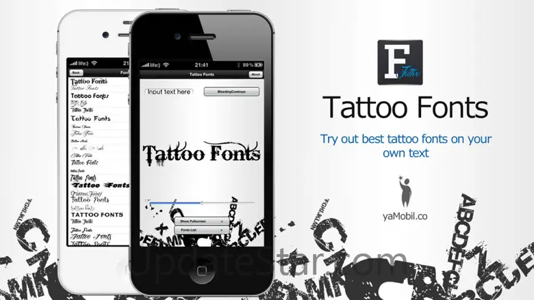 Tattoo Fonts - design your text tattoo 2.6.5