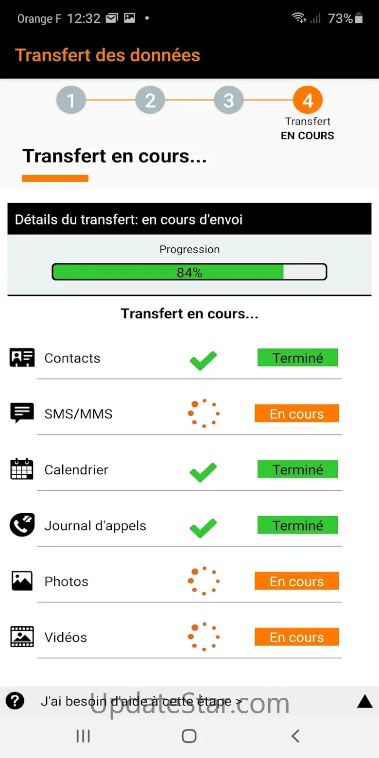 Transfert des données 9.0.10