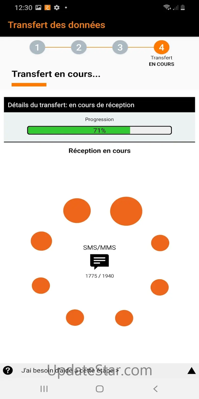 Transfert des données 9.0.10